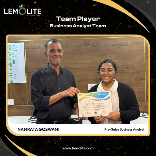 Namrata Goswami - Team Player