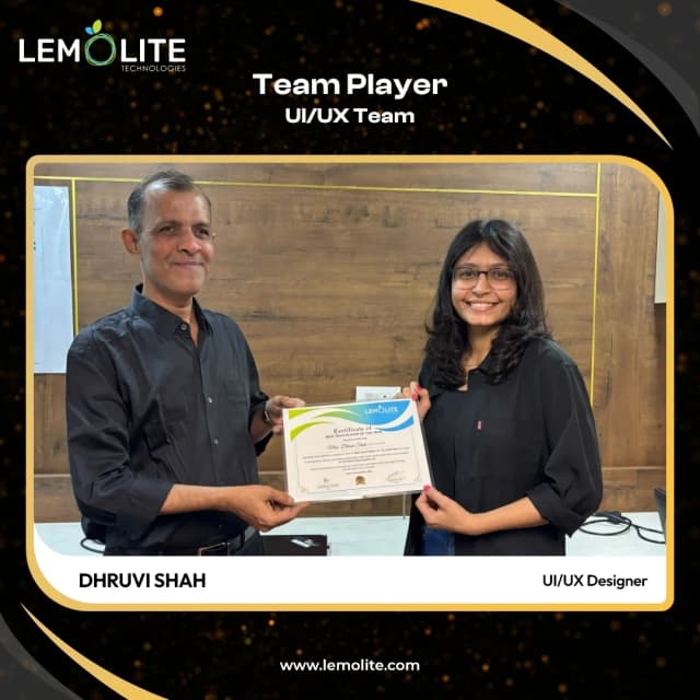 Dhruvi Shah - UI/UX Team