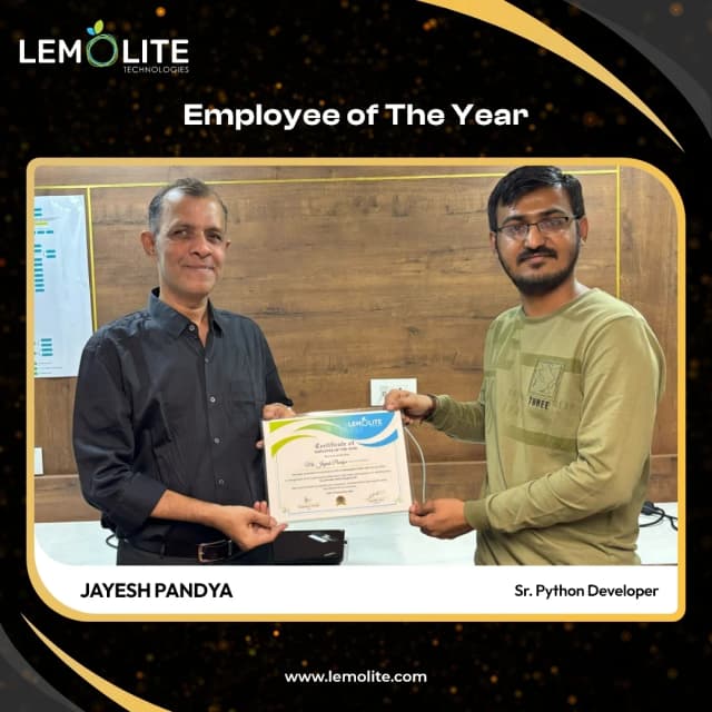 Jayesh Pandya - Employee of the year